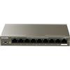 Tenda Switch a 9 porte da 10/100Mbps con 8 porte PoE desktop 102W