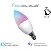 Homcloud Lampadina Wi-FI RGB + Bianco caldo E14 C37 dimmerabile