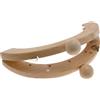 Stafil Chiusura Clic Clac in Legno Rotonda 19x8 cm Colore Naturale per Borse Fai da Te