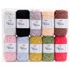 Stafil Set Filato Velvie Morbido per Amigurumi, 10 Gomitoli da 25 g, Colori Assortiti, Filato Effetto Velluto per Uncinetto e Lavori Creativi