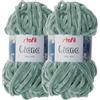 Stafil Filato Liana Effetto Morbida Ciniglia 100 g Set 2 Gomitoli Colore Grigio