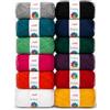 Stafil Colors Set Filati Acrilici 12 Colori Base - 12 Gomitoli da 50 g (600 g Totali) - Lana Acrilica per Uncinetto, Maglia, Amigurumi, Crochet e Lavori Creativi
