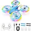 Charmofun Mini Drone Bambini con Luci, RC Aereo Giocattolo Drone Telecomandato con Funzione Hovering, 3D Flip e 3 Batterie, Giocattoli Regalo Per Principianti, Ragazzi e Ragazze