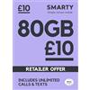 SMARTY SIM Solo Piani Flessibili di 1 Mese Disponibili