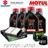 MOTUL Tagliando SUZUKI SV1000 / 1000 S 2003-2010 / Motul 7100 10w40 + filtro olio/aria