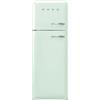 SMEG FRIGORIFERO DOPPIA PORTA SMEG FAB30LPG6, Capacità netta totale 294 l, Rumorosità: 34 dB(A), 3 ripiani, Dimensioni: L 60 cm A 172 P 76,8 cm, Verde Pastello, Classe C