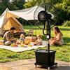 OUFUAMY 42L Ventilatore con Nebulizzatore per Interni ed Esterni con serbatoio da, oscillazione 120°, 3 Velocità, Portatile, Ventilatore a Piantana per Esterno, Casa, Ufficio e Grandi Ambienti（70cm）