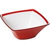 omada Design Ciotola Cucina da 1,3 L, Insalatiera in Acrilico Infrangibile, Lavabile in Lavastoviglie, Made in Italy, Linea Square, Rosso