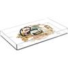 Generic Vassoio in acrilico - Vassoio da bagno in acrilico, da portata, organizer trasparente, organizer per trucchi, vassoio decorativo per caffè, cibo, tè, snack, cucina, 28 x 16 x 2 cm