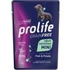 Cibo umido per cani Prolife Grain Free Adult Sensitive Mini pesce e patate