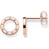 Thomas Sabo Orecchini da donna a lobo Insieme Cerchio Argento sterling 925 H1946-001-12