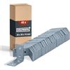 HELPMATE - 48 pezzi angolari a sedia 30x30x14 mm - Elementi di collegamento in acciaio zincato blu - Angolari per mobili e progetti fai da te
