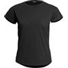 Pentagon Whisper Tee Blank t-shirt sportiva da donna, nero,