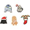 Crocs Confezione da 5 ciondoli a forma di scarpe di Natale di Star Wars, multicolore, taglia unica, Multicolore, Taglia unica