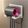 FANXIYA Supporto per Asciugacapelli da Parete Senza Fori, Porta Phon in Alluminio Aeronautico con Adesivo, Supporto Asciugacapelli, Porta Phone Bagno da Muro per Bagno, Barbiere, Hotel (Bianco)