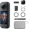 Insta360 X5 Camera Impermeabile 8K 360º Superba in Bassa Luce Selfie Stick Invisibile