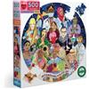 EEBOO puzzle rotondo Giornata internazionale della donna 500 pezzi