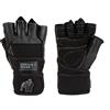 Gorilla Wear Dallas Guanti da polso neri M