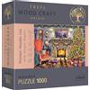 TREFL Wood Craft Origin Puzzle vicino al camino 1000 pezzi
