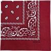 MDSTYLE Bandana 100% cotone per uomini e donne 56 cm x 56 cm Paisley fazzoletto fascia sciarpa, Borgogna, 56cm x 56cm