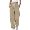 Luadnysin Pantaloni Donna Invernali Pantaloni Tuta Donna Leggins Cotone Comoda Casa Pantalone Felpato Pile Tute Felpate Invernale Sportivo Sweatpants Felpati Morbidi in Lavoro Sci 5XL Leggeri Imbottiti per da