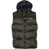 Schott NYC IDAHO2V - Gilet con cappuccio, da adulto, colore: cachi, taglia XL