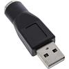 InLine Adattatore USB, InLine, USB maschio A a PS/2 femmina