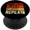 Drummer Gift Drumming Gifts & Drum Set S Divertente Drumming Art per uomo e donna Drumline Drum Set batterista PopSockets PopGrip Adesivo