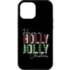 Have A Holly and Jolly Merry Christmas S Custodia per iPhone 12 Pro Max Plaid leopardato con bufalo Have A Holly and Jolly Merry Christmas