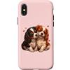 Tri Color Spaniel Dog Mom Gifts T Shirt Custodia per iPhone X/XS Womens 2 Puppies Two Tricolor Cavalier King Charles Spaniel