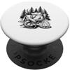 Camping Outdoor Nature Lover Gifts Camping Crocodile Outdoor Nature Wildlife Camper PopSockets PopGrip Adesivo