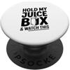 Fraxoweb Tieni il mio Juice Box e guarda questo PopSockets PopGrip Adesivo