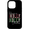 Have A Holly and Jolly Merry Christmas S Custodia per iPhone 14 Pro Max Plaid leopardato con bufalo Have A Holly and Jolly Merry Christmas