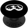 winter snow cold ice frost season winter Occhiali da sci con montagne PopSockets PopGrip Adesivo