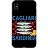 Coastal Sardine Tinned Fish Summer Retro Custodia per iPhone XS Max Cagliari Sardegna Sardine Retro Pesce in scatola Grafica Costiera