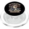 Funny 4th of July Apparel Co. The Metric System Can't Measure Bald Eagle Mullet divertente PopSockets PopGrip per MagSafe