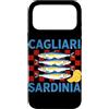 Coastal Sardine Tinned Fish Summer Retro Custodia per iPhone 17 Pro Max Cagliari Sardegna Sardine Retro Pesce in scatola Grafica Costiera