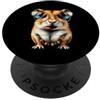 Critter Cool Designs Vivace criceto in occhiali verdi e collana di perline PopSockets PopGrip Adesivo