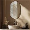 EMKESpecchio ovale 40 x 70 cm, anti-esplosione, decorativo per sala/bagno/soggiorno (orizzontale/verticale)bagno
