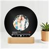 HOBULL Targa Spotify Personalizzata, Lampada Spotify Personalizzato Foto Regalo Anniversario Valentino per Lei Lui, Dischi Vinile Spotify Glass Idee Regali Personalizzati Fidanzato Fidanzata Amica