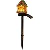 Generic a forma di fungo, decorazione da giardino, 40 x 7,6 cm, luce da sentiero ad energia solare, lampada decorativa da giardino per esterni, statuetta di funghi in resina, per proprietari di