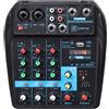 OQAN Q Mini USB Mixer 4 Canali Bluetooth DSP Phantom +48V MP3