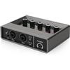Mixer con Interfaccia Audio Compatto Mixer da Tavolo Portatile per Home Studio