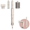 Shark FLEXSTYLE Styler e Asciugacapelli 3 en 1, con Arricciacapelli, Spazzola Ovale Volumizzante, Concentratore e Custodia da Viaggio, Senza Danni da Calore, StarDust, HD424SLEU