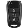 KSTE Caso chiave di Fob, Flip 3 Pulsante Remote Key Case Fob Shell riguarda la misura Compatible with KIA Sportage Rondo Anima Rio