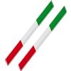 Generic Decal di Bandiera Italiana - Adesivo per Auto Adesiva 3D, Grafica Automatica Decorativa | Emblema del Paraurti Impermeabile per Motociclette, Camion, Furgoni, Berline, Scooter E Personalizzazione del