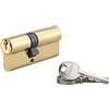 Thirard Cilindro europeo a doppia entrata SA 30X40mm, vite 45mm, antisfilamento, ottone, 3 chiavi - THIRARD