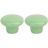 Creatwls Set di 2 Pomelli Per Mobili Di Porcellana, Vintage Pomello In Ceramica, Armadietto Manico Mobili Armadio Manopola In Ceramica, Marca Creatwls ( Verde )