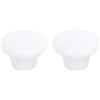 Creatwls Set di 2 Pomelli Per Mobili Di Porcellana, Vintage Pomello In Ceramica, Armadietto Manico Mobili Armadio Manopola In Ceramica, Marca Creatwls ( Bianco )