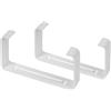 Repa Market 110 x 55 mm Staffa di supporto per canalina - Supporto in plastica per fissaggio condotti rettangolari - Montaggio a parete per canale aria - Accessori ventilazione bianco per interno